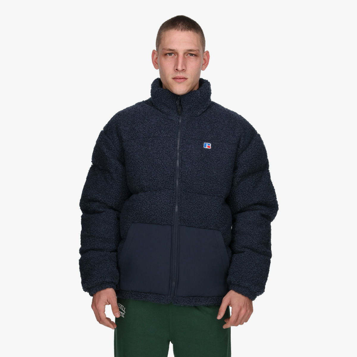 Puffer jakke Russell Athletic Sherpa Padded Jacket Blå | E3-618-2-190, 0