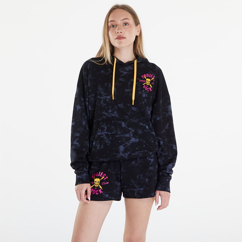 Sweatshirt Under Armour Project Rock W Underground Terry Hoodie Black/ Nova Orange/ Black Sort | 1382711-001