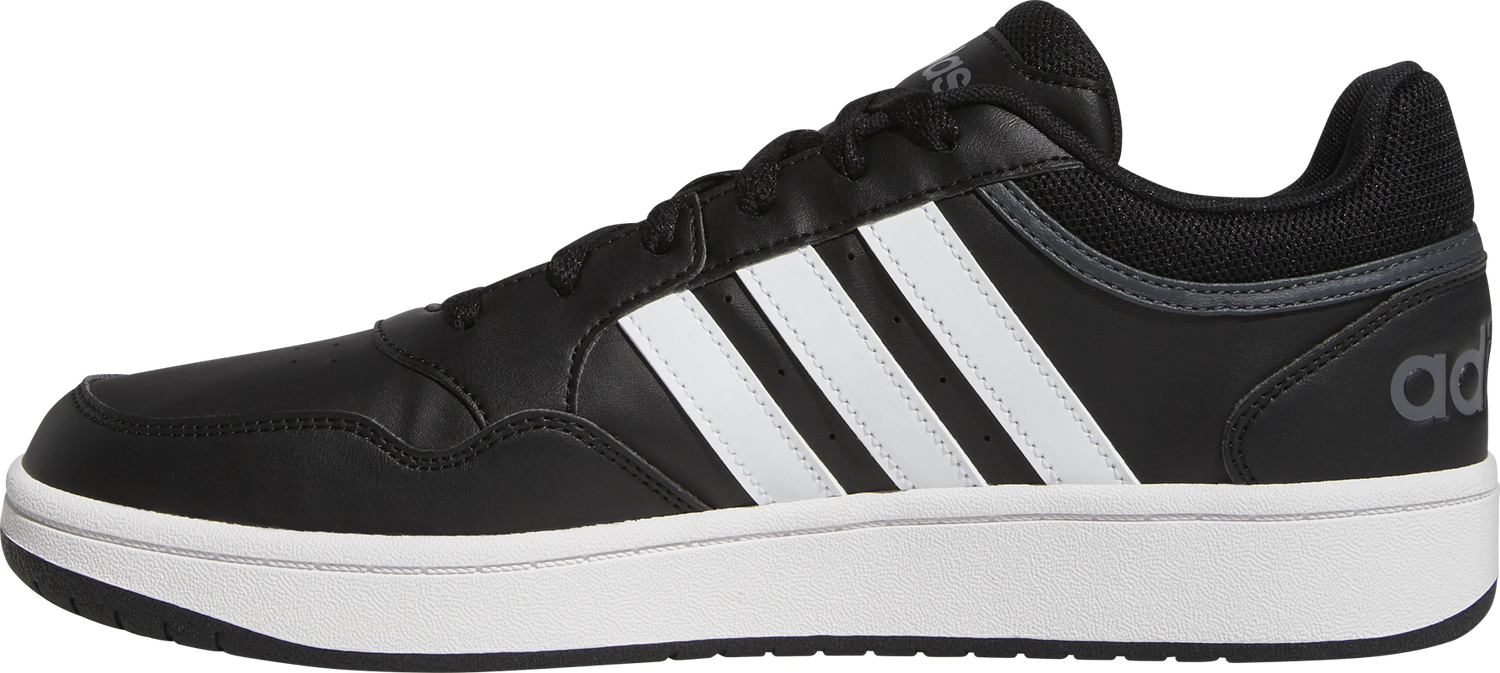 Sneakers og sko adidas Performance adidas Hoops 3.0 Low Black White Stripes Sort | GY5432, 1