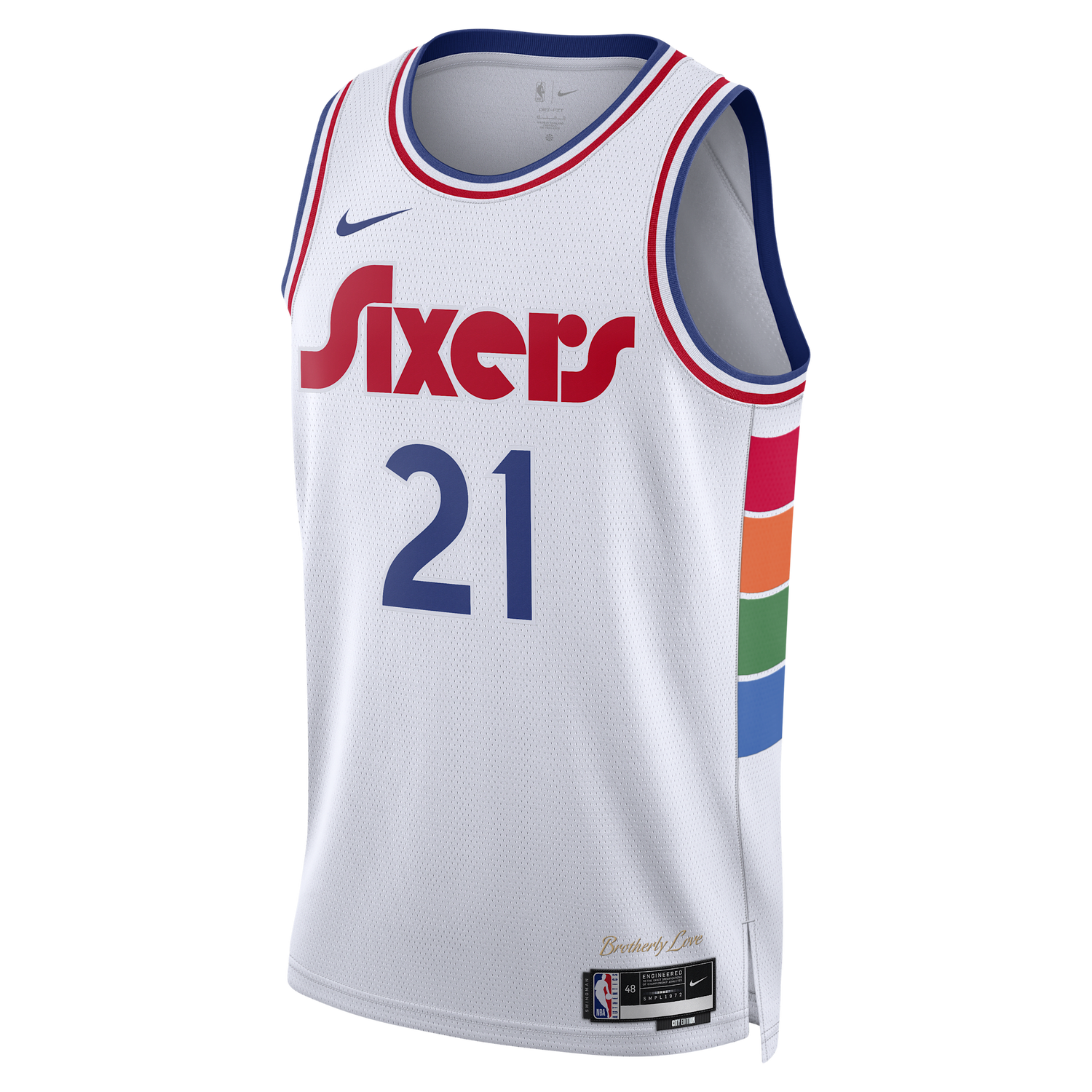 Jersey Nike Dri-FIT NBA Swingman Joel Embiid Philadelphia 76ers City Edition 2024/25 Hvid | FQ4355-101, 1