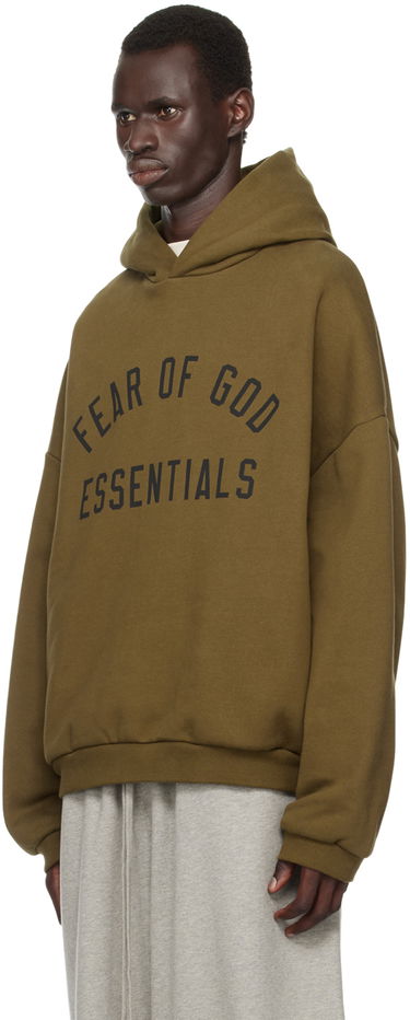 Sweatshirt Fear of God Essentials Printed Logo Hoodie Grøn | 192BT246254F, 3
