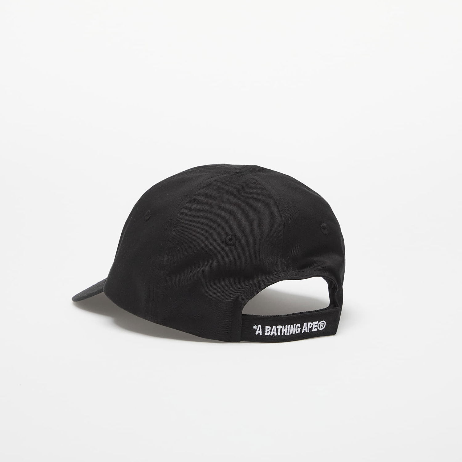 Kasket BAPE A BATHING APE Logo Cotton Twill Cap Sort | 001CPL301314MBLK, 1