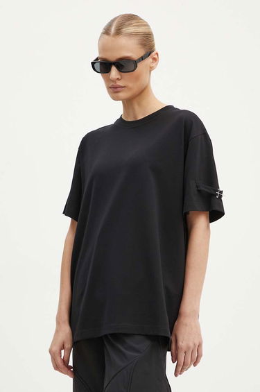 T-shirt HELIOT EMIL Black Buckle Detail T-Shirt Sort | PREAW24.M.09.119, 2