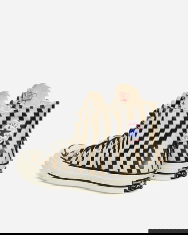 Sneakers og sko Converse Chuck 70 Glow-In-The-Dark Zebra Print Beige | A15032C, 4