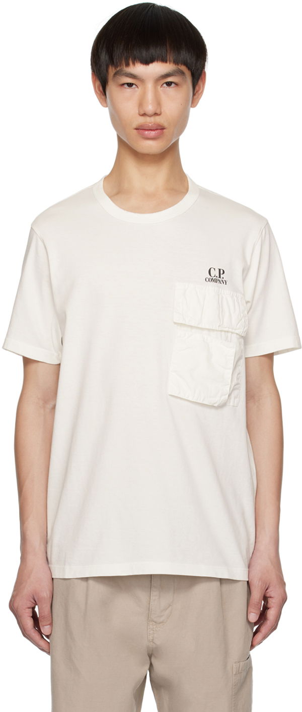 T-shirt C.P. Company Printed T-Shirt Hvid | 14CMTS315A-005697G, 0