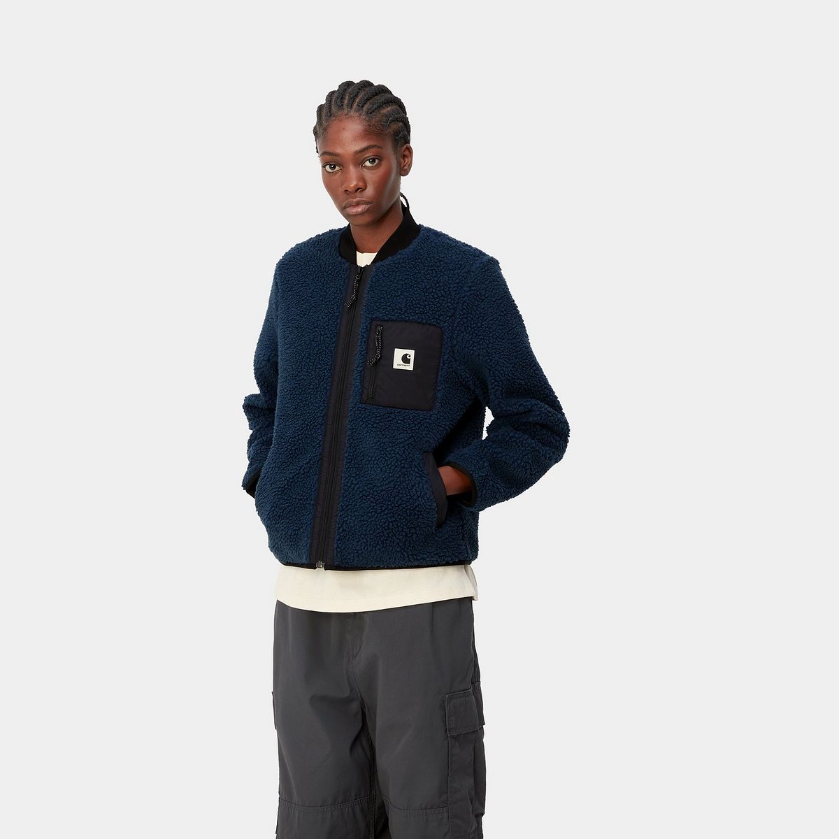 Jakke Carhartt WIP Janet Liner Jacket "Squid / Black" Mørkeblå | I025151_1T2_XX, 1