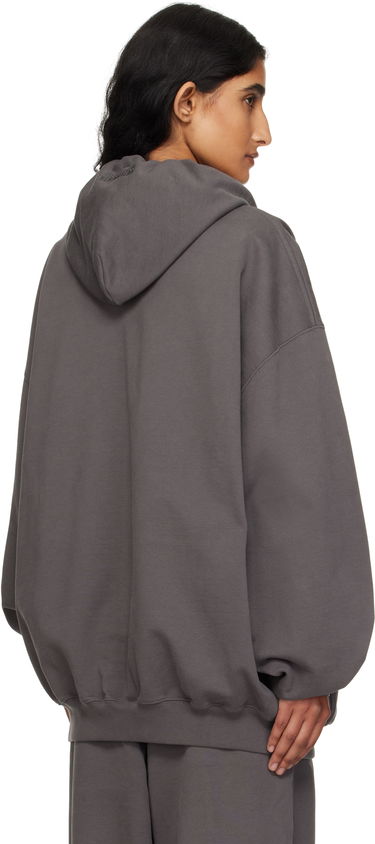 Sweatshirt VETEMENTS Vetements Oversized Zip-Up Hoodie Grå | UH76ZU160M, 2