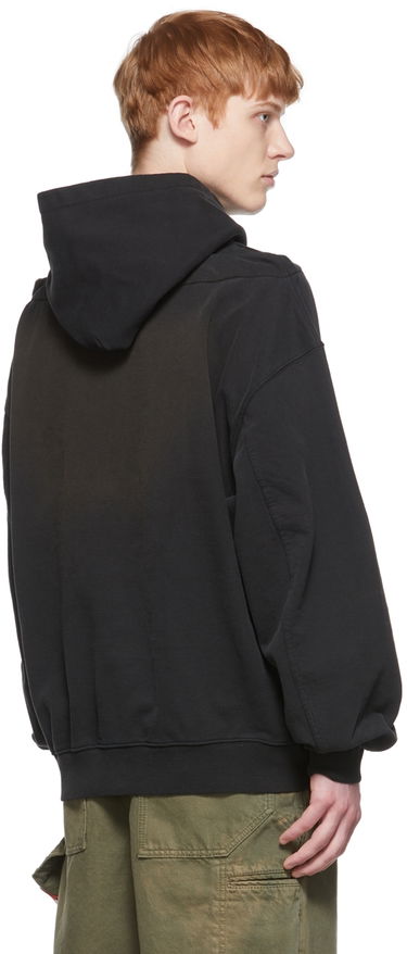 Sweatshirt We11done We11done Cotton Hoodie Sort | WD-TH1-22-509-U-BK, 2