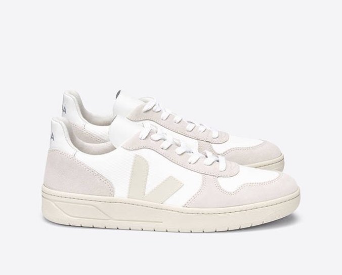 Sneakers og sko Veja V-10 B-Mesh Hvid | VX012499, 0