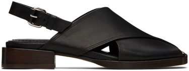 Tilbehør LEMAIRE Lemaire Cross Flat Sandals Sort | FO0162 LL0122, 0
