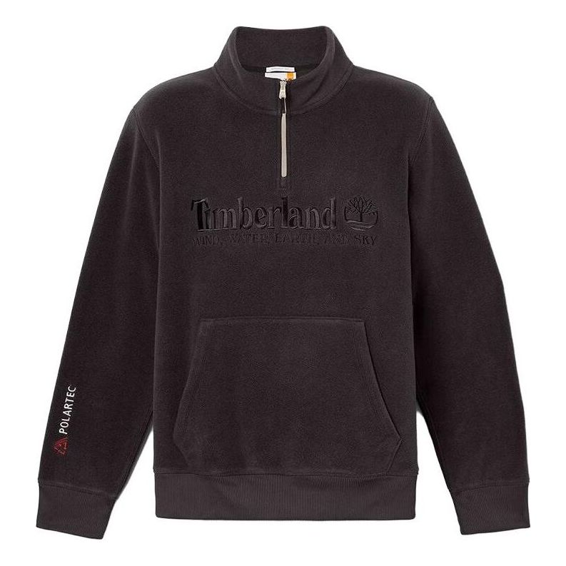 Sweatshirt Timberland Linear Logo Quarter Zip Sweatshirt Sort | A2NRK-001