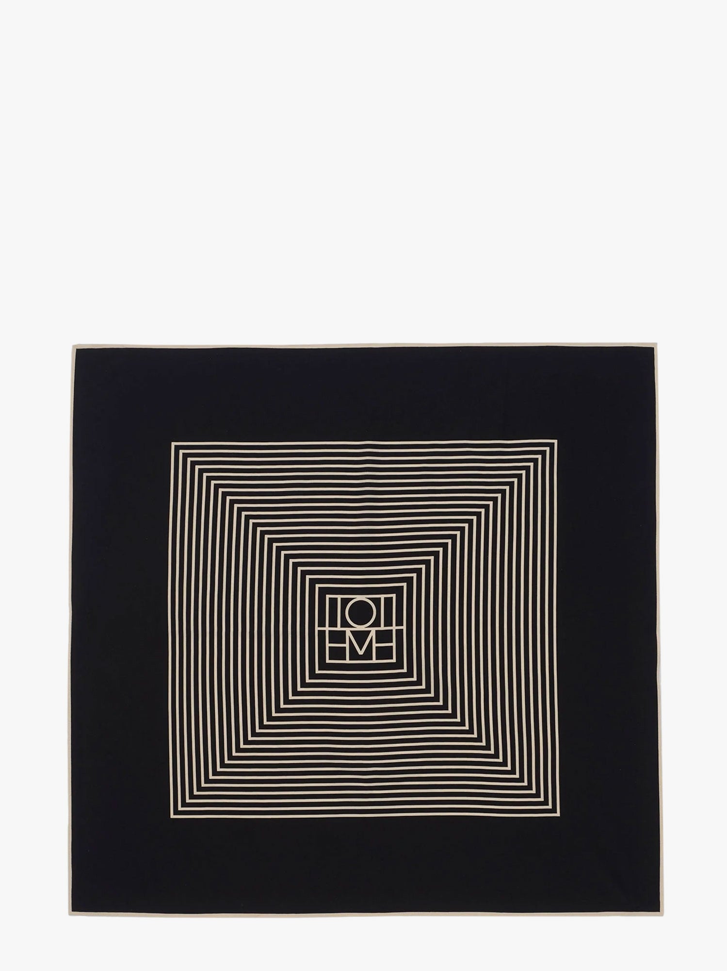 Tørklæde TOTEME Geometric Print Silk Foulard by Sort | 211853801902, 0