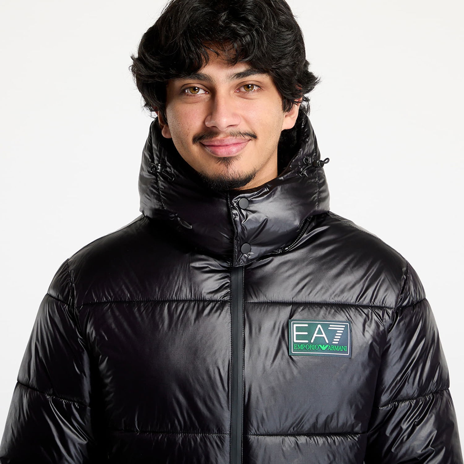 Puffer jakke Emporio Armani Black Bomber Jacket Sort | 6DPB71PN2MZ1200, 1