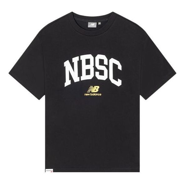 T-shirt New Balance Essentials Graphic Logo T-Shirt Sort | 5ED25373-BK, 0