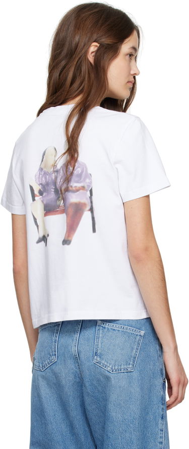 T-shirt JW Anderson JW Anderson Anchor Embroidery T-Shirt Hvid | JT0269-PG1510, 2