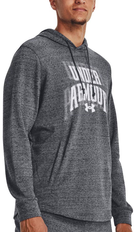 Sweatshirt Under Armour Rival Terry Graphic Hoodie Grå | 1379766-012, 0