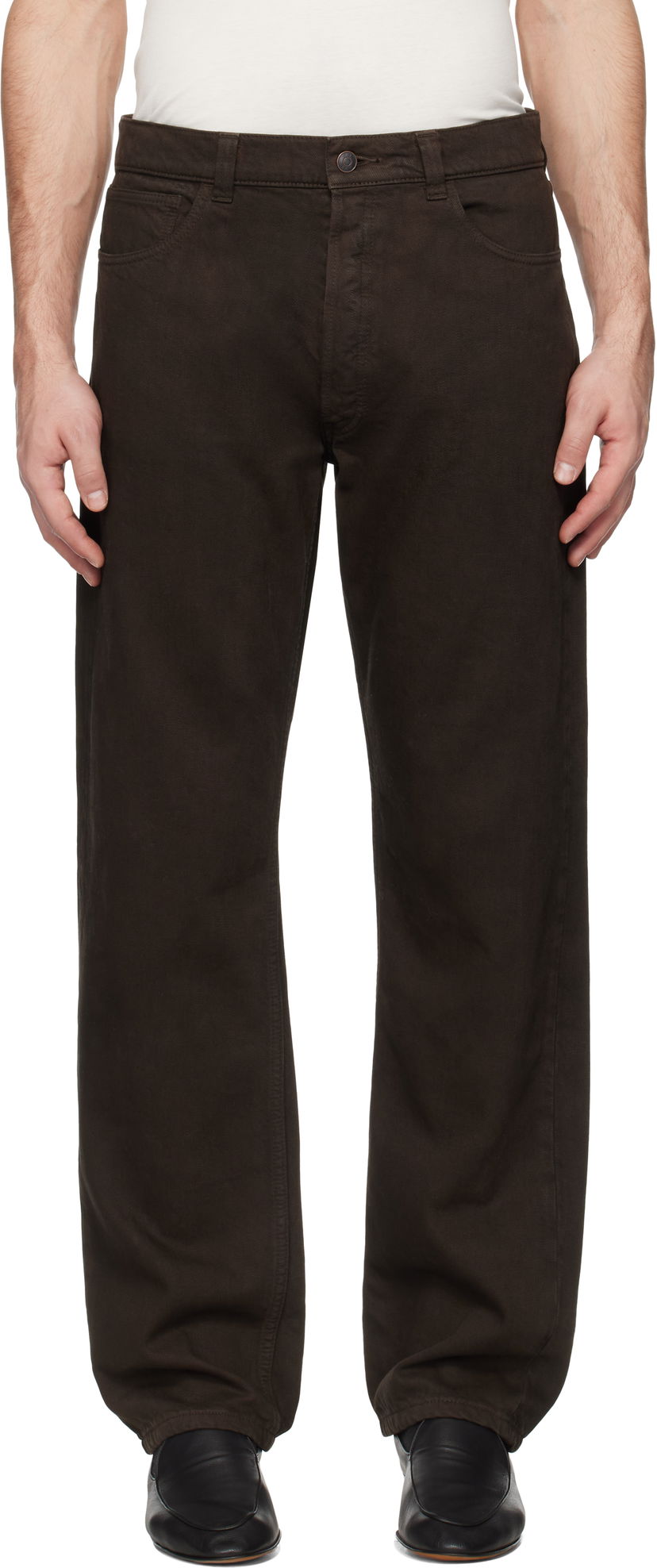 Jeans The Row The Row Burt Straight-Leg Jeans Brun | 604-W3448