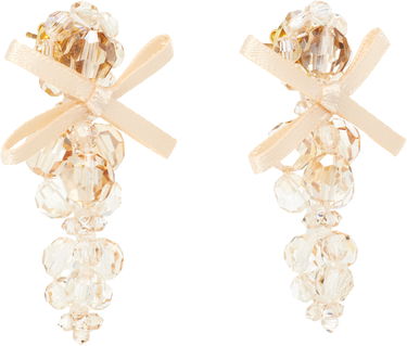 Øreringe Simone Rocha Simone Rocha Petite Bow Cluster Earrings Beige | ERG545 0903, 1