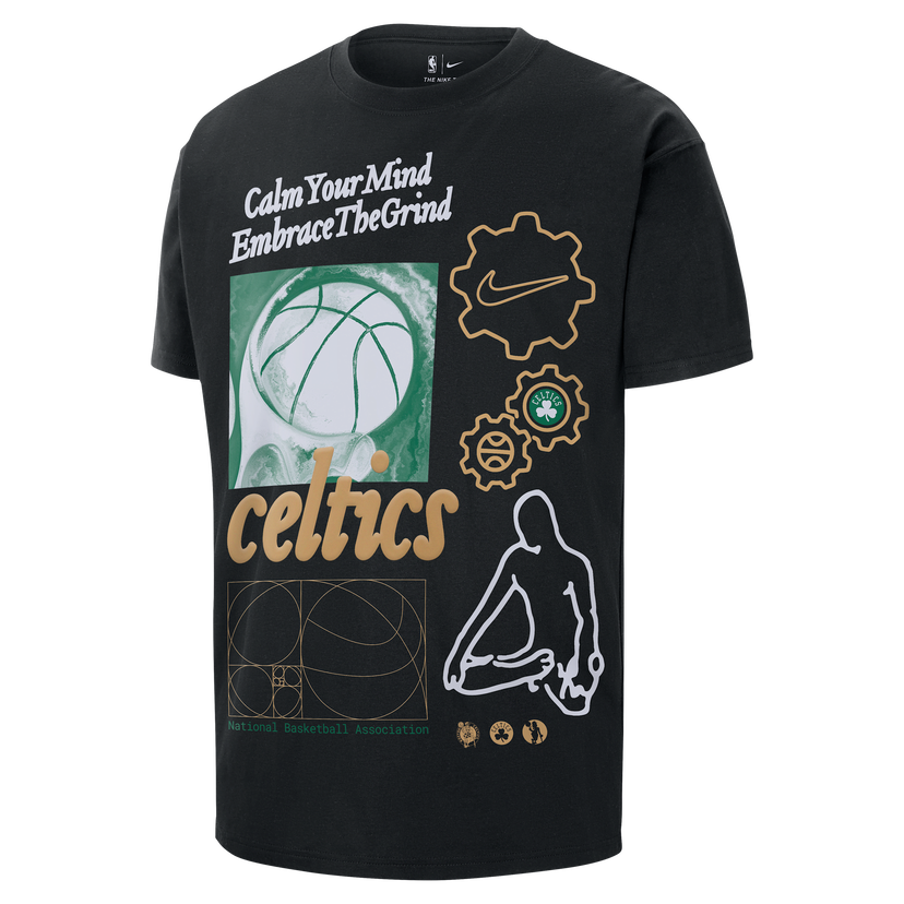 T-shirt Nike NBA Max90 Boston Celtics Courtside T-Shirt Sort | HQ0626-010