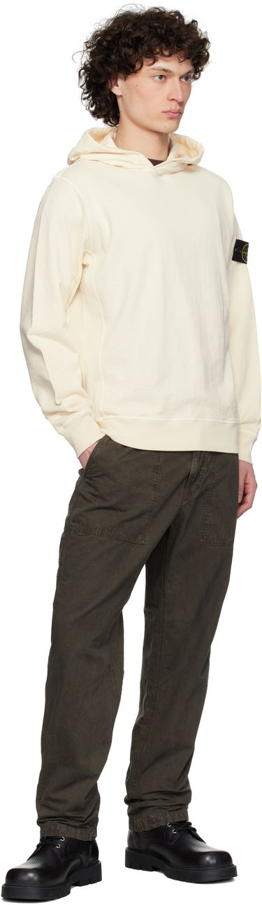 Sweatshirt Stone Island Stone Island Malfilé Fleece Hoodie Beige | K1S15 6100037 S0060, 4