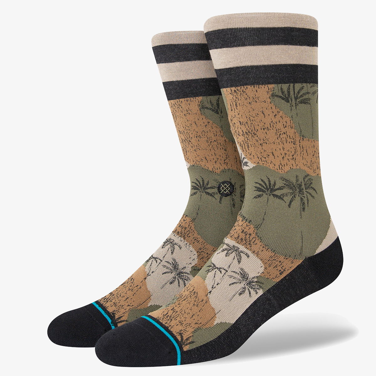 Sokker Stance Hidden Palm Crew Socks Grøn | A545C22HID-GRN, 0