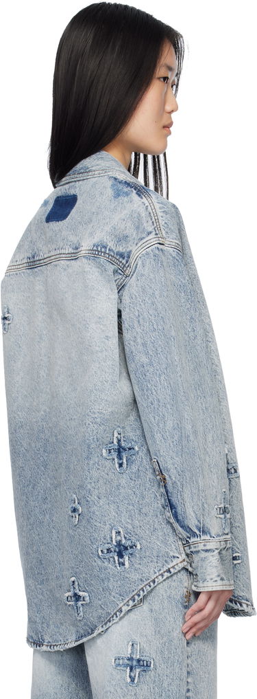 Skjorte Ksubi Oversized Klassic Kraftwerk Denim Shirt by Ksubi Blå | WPS25SH002, 2