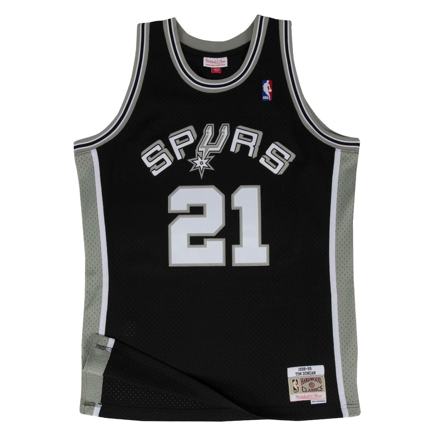 Jersey Mitchell & Ness NBA Swingman Jersey San Antonio Spurs Tim Duncan Sort | SMJYGS18208-SASBLCK98TDU, 0