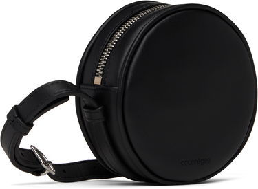 Skuldertaske Courrèges Courrèges Reedition Leather Circle Bag Sort | PERGSA066CR0065, 2