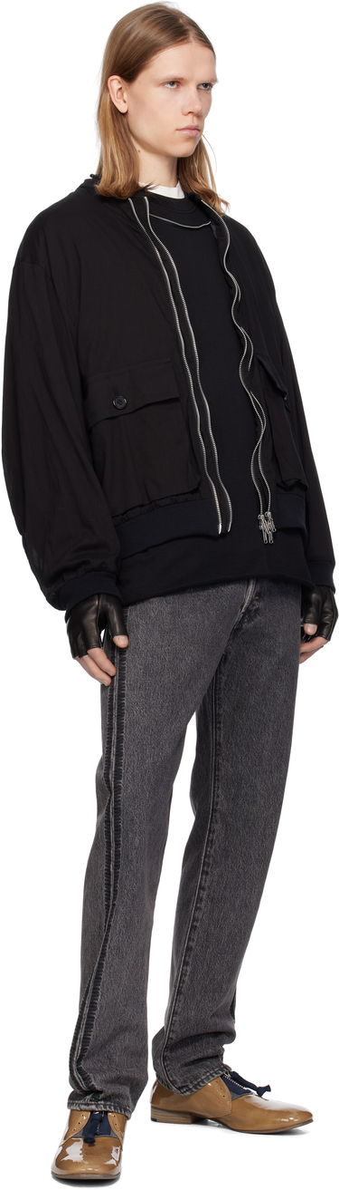 Bomberjakke UNDERCOVER Undercover Double Zip Jacket Sort | UC1E4206-2, 3