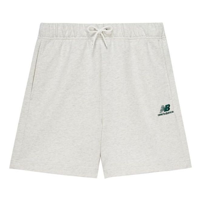 Shorts New Balance Cotton Logo Shorts Grå | 5VD24213-OA