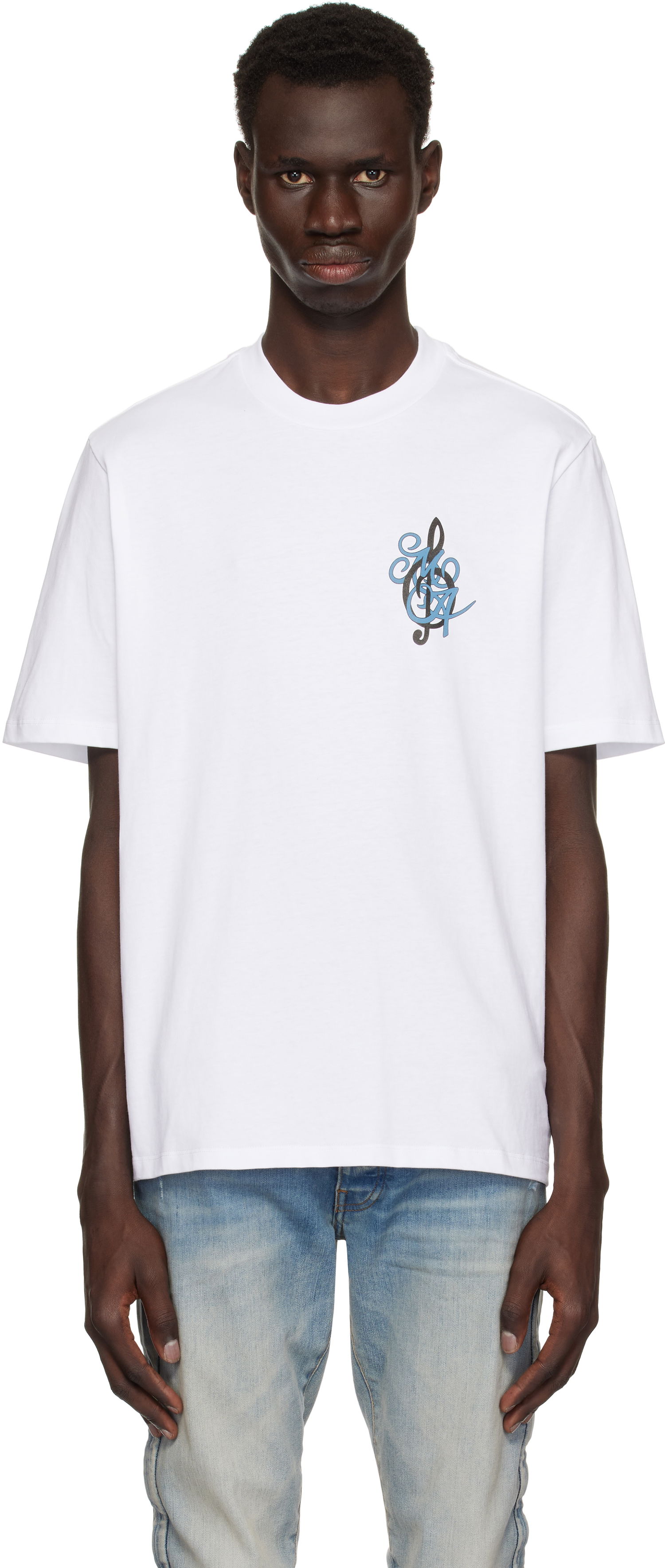 T-shirt AMIRI Amiri Jazz Band Graphic T-Shirt Hvid | AMJYTE1167, 0