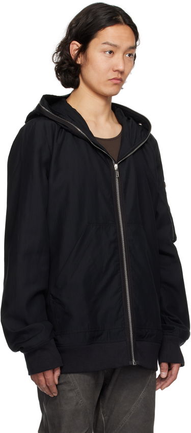 Sweatshirt Rick Owens Rick Owens DRKSHDW Hollywood Flight Bomber Jacket Sort | DU01E3772 NR, 1