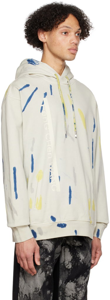 Sweatshirt Feng Chen Wang Feng Chen Wang Tie-Dye Hoodie Hvid | FMF14HD06W, 1