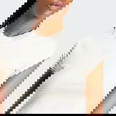 T-shirt adidas Performance adidas Sportswear Lounge Ribbed Crop Hvid | IP2272, 5