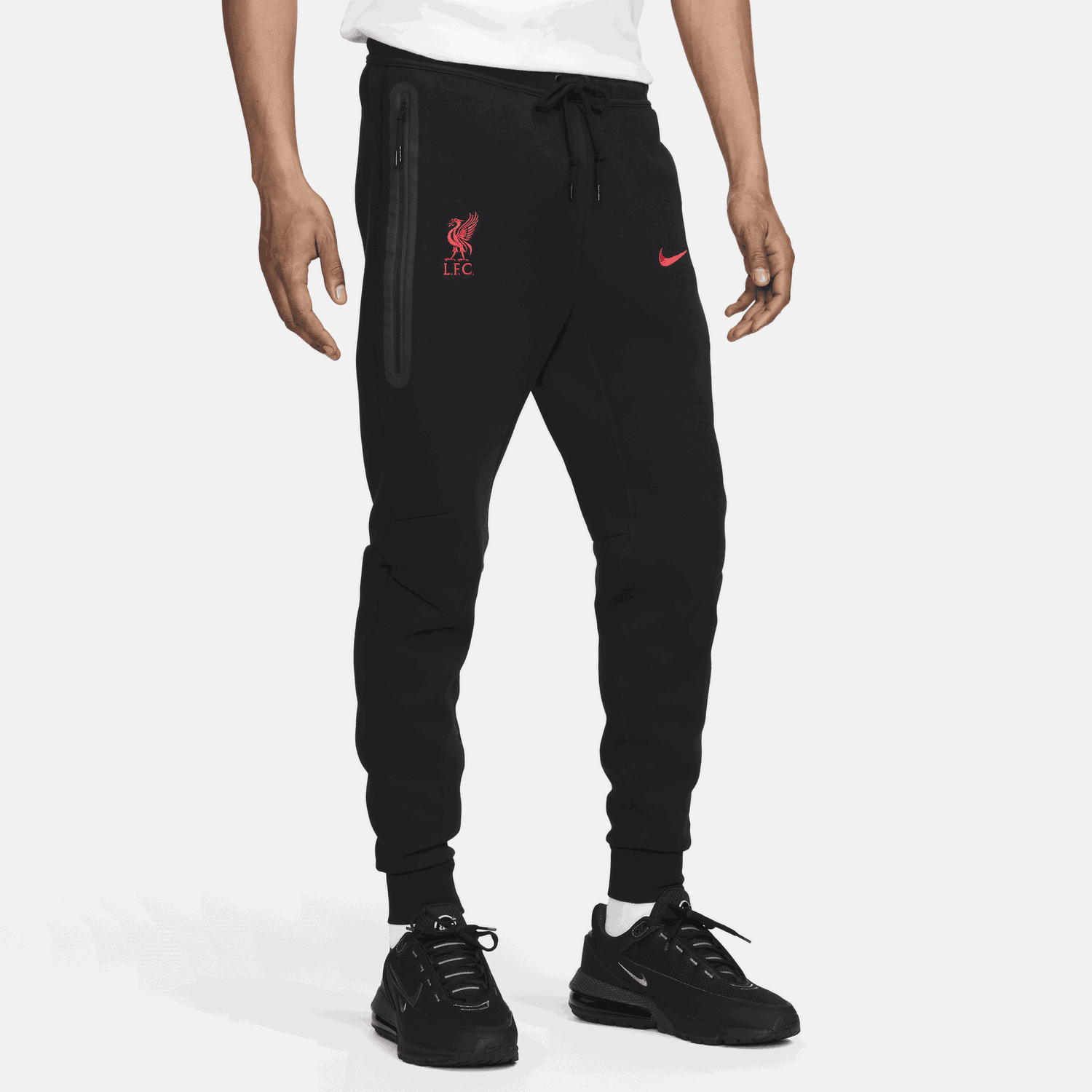 Joggingbukser Nike Liverpool FC Tech Pack Fleece Sort | FN8489-010, 0