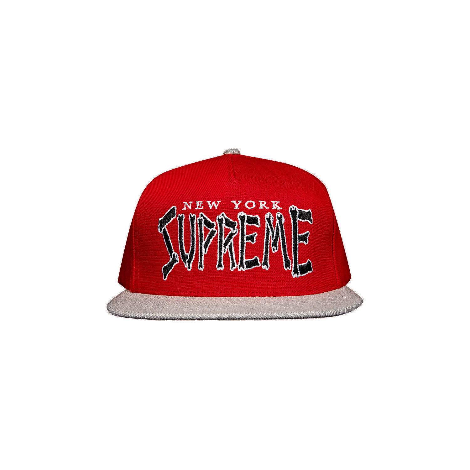 Kasket Supreme Bones Logo 5-Panel Rød | SS21H64 RED, 0