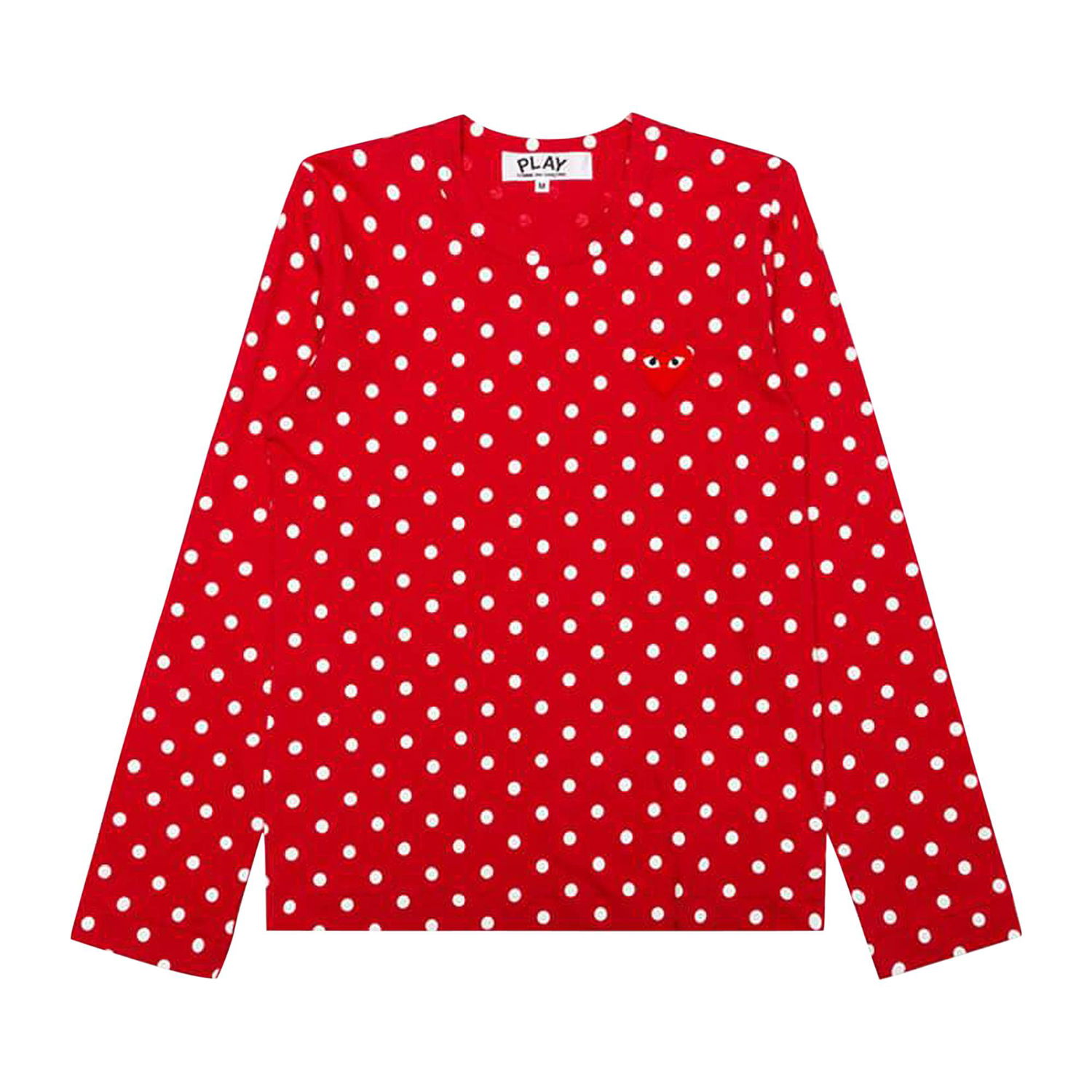 T-shirt Comme des Garçons PLAY Polka Dot T-Shirt Rød | az t165 051 3, 1