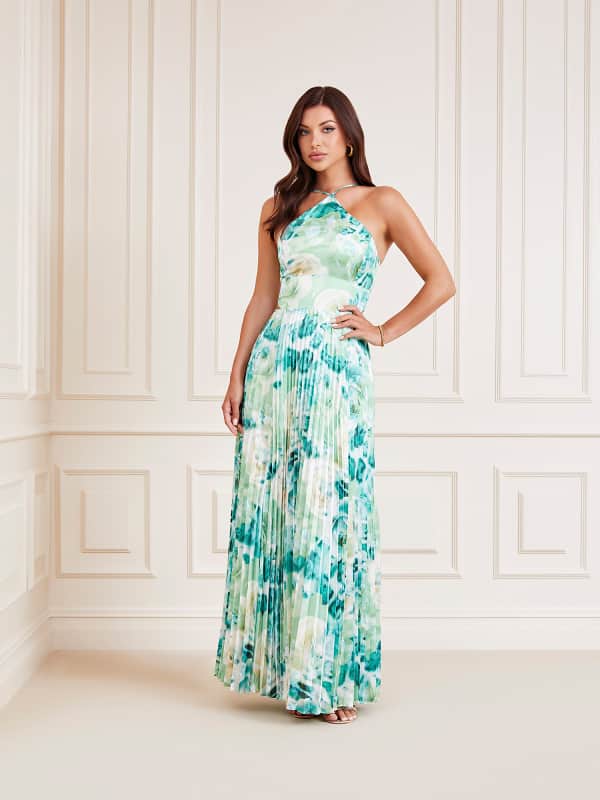 Kjole GUESS Marciano All Over Print Turkis | 2YGK167099Z, 0