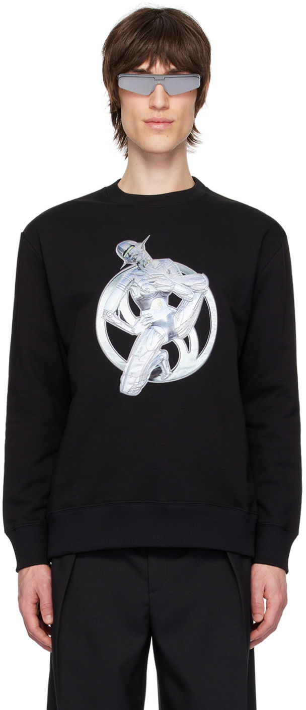Sweatshirt Stella McCartney Stella McCartney Graphic Print Sweatshirt Sort | 6J02863SPY80