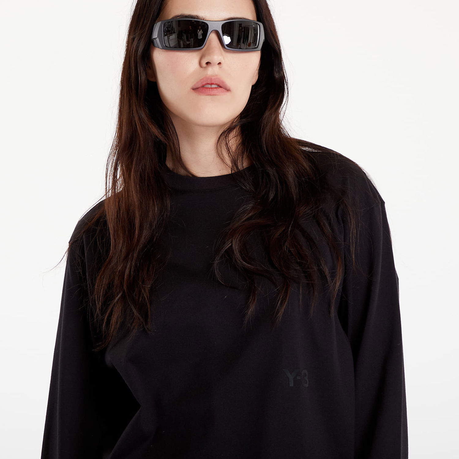 T-shirt Y-3 Relaxed Long Sleeve Tee UNISEX Black Sort | IW0068, 1