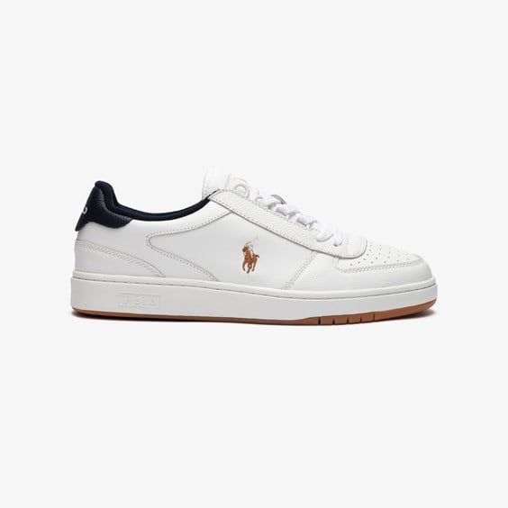 Sneakers og sko Polo by Ralph Lauren Court Leather Low-top Hvid | 809877610001, 0