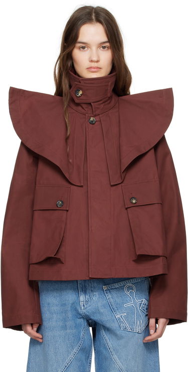 Jakke JW Anderson JW Anderson Oversized Collar Trench Jacket Brun | JK0366-PG1683, 0