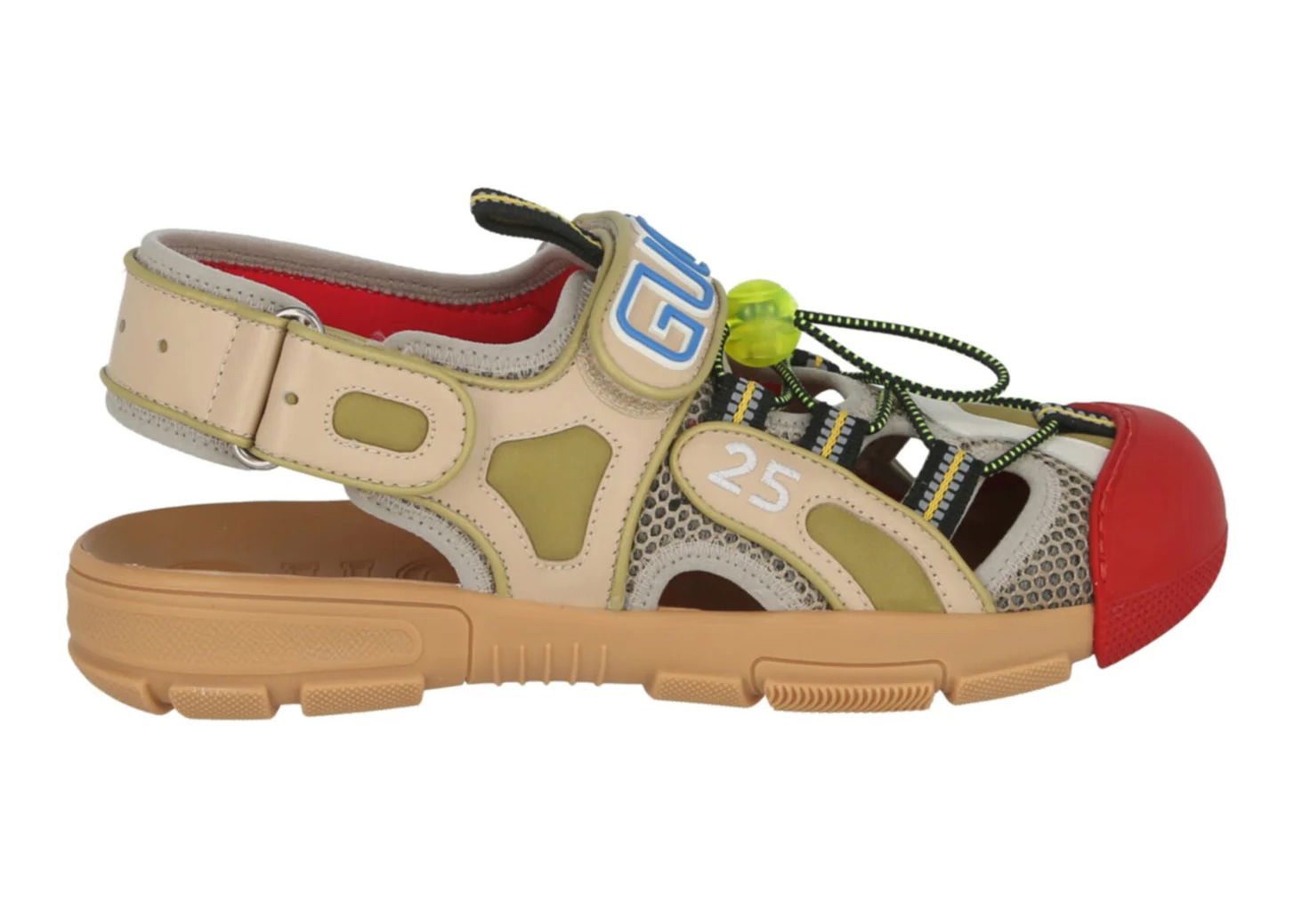 Sneakers og sko Gucci Tinsel Sports Sandal Black Gold Red Beige | 564297 98D30 8485, 0