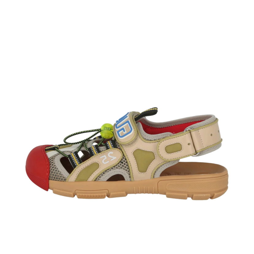 Sneakers og sko Gucci Tinsel Sports Sandal Black Gold Red Beige | 564297 98D30 8485