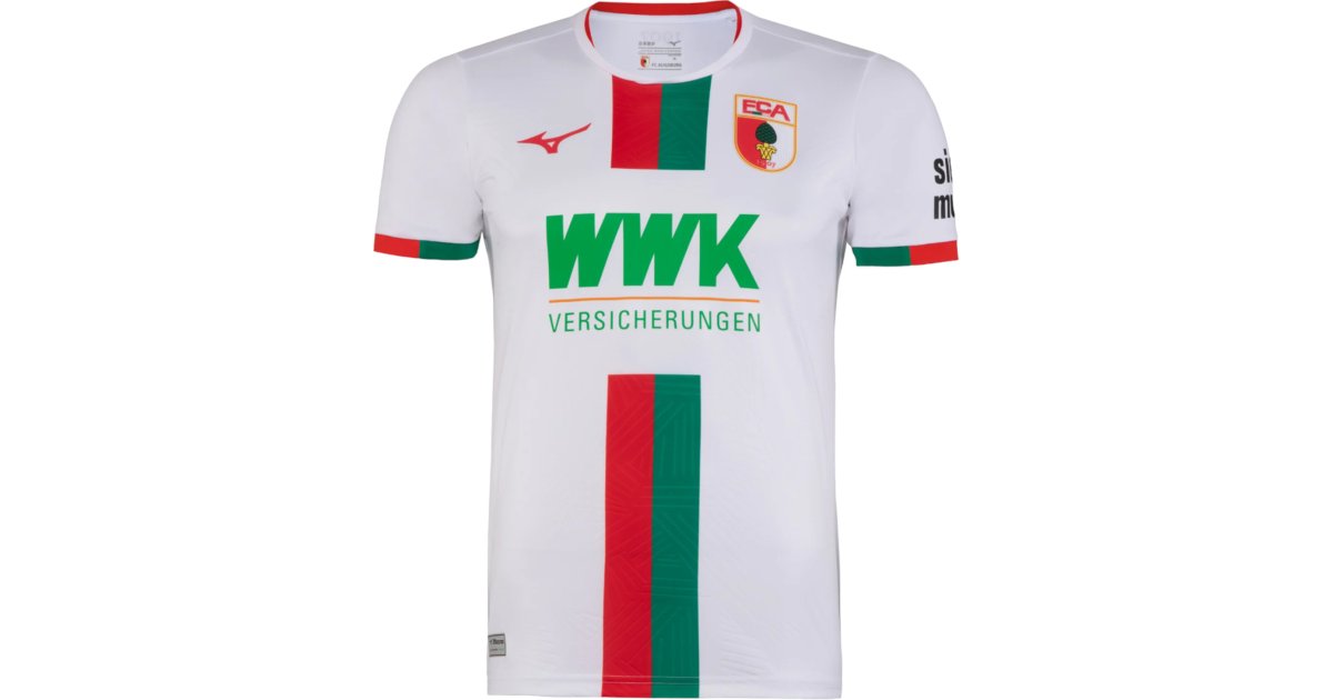 Jersey Mizuno FC Augsburg 2023/24, Hvid | p2gaax25-001, 1