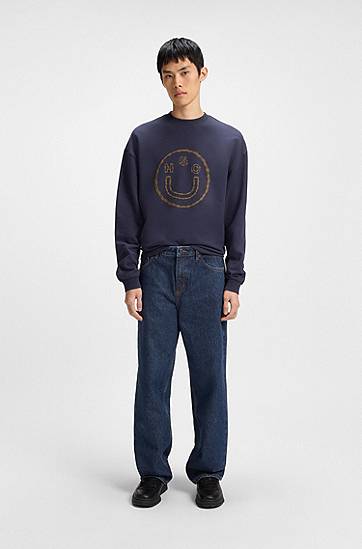 Jeans BOSS Relaxed Fit Jeans Blå | 50534157, 1