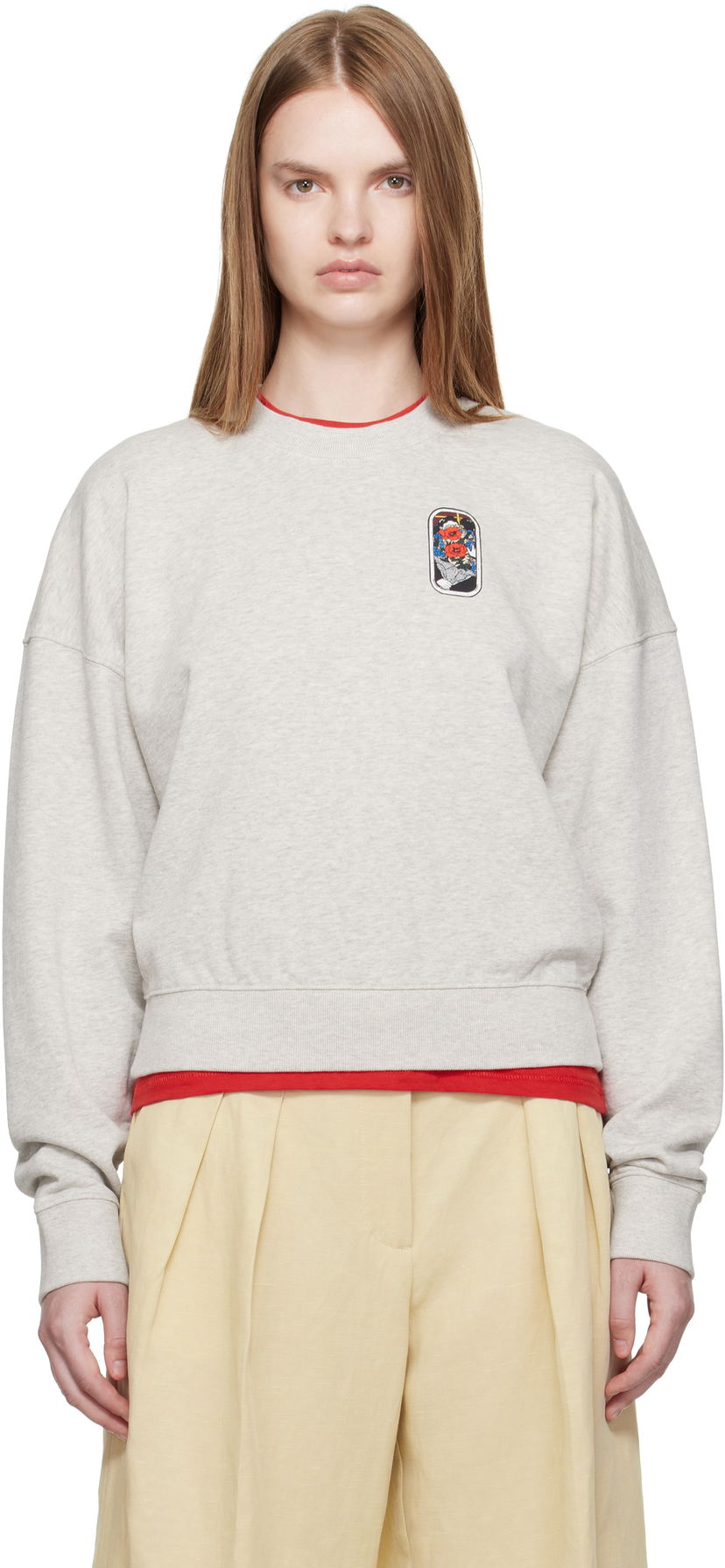 Sweatshirt KENZO Kenzo Paris 'KENZO City' Short Sweatshirt Grå | FF62SW1524MF