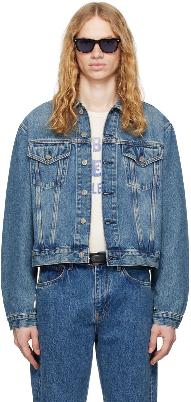 Jakke RE/DONE Blue 'The Mel Trucker' Denim Jacket Blå | 141-06MBOXYTR