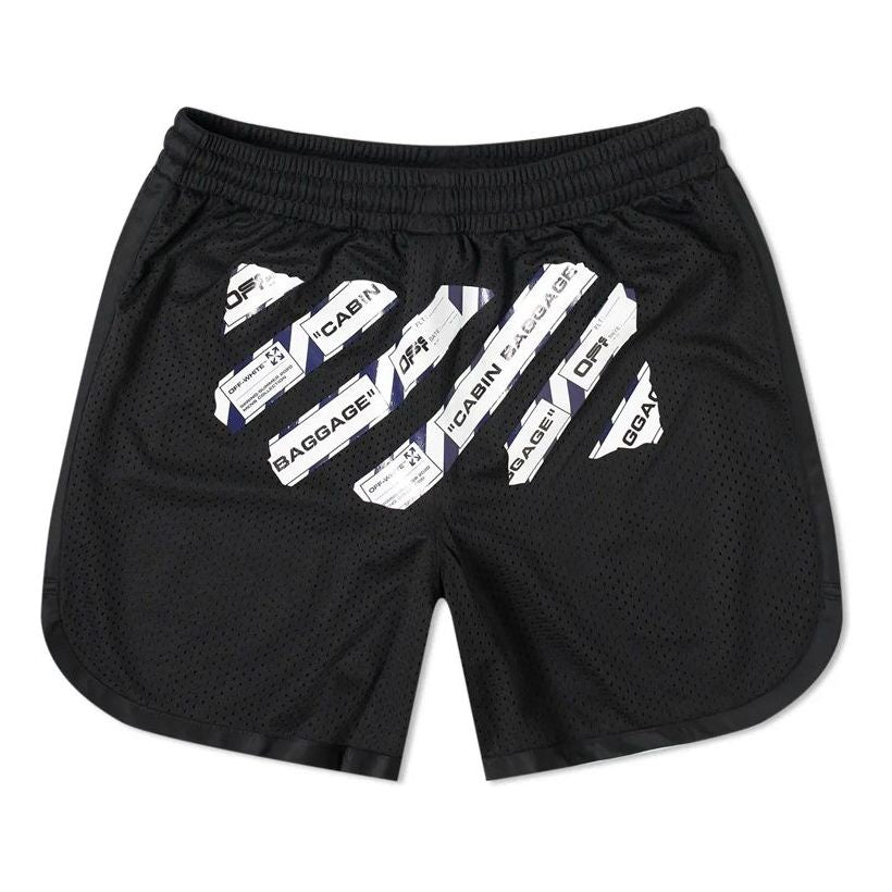 Shorts Off-White Off-White c/o Virgil Abloh Rubber Strap Mesh Casual Shorts Sort | OMCI005S201010031088