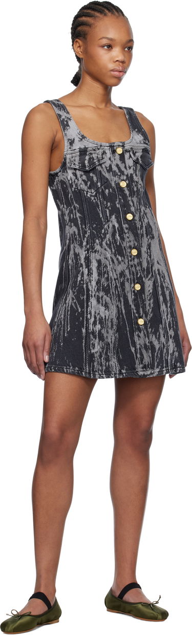Kjole GANNI GANNI Denim Minidress Sort | J1597, 3